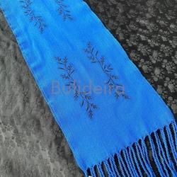 Faixa azulón bordada en negro - Imaxe 1