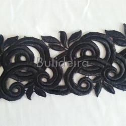 Guipur negro ancho 8 cm referencia 121282 - Imaxe 1