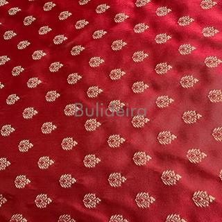 Brocado 1,40 granate e beige - Imaxe 1