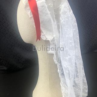 Cofia de encaje con puntilla de algodon - Imaxe 1