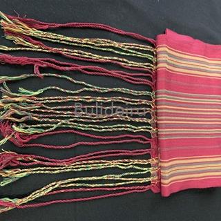 Faixa raiada granate, raias verdes e dourados - Imaxe 1