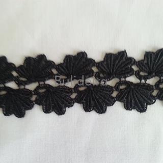 Guipur negro ancho 6 cm referencia 412206/81 - Imaxe 1