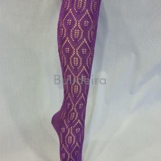 Media calada alta en morado - Imaxe 1