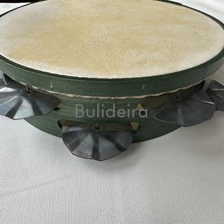 Pandeireta verde ferreñas a man - Imaxe 1