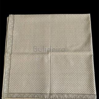 Pano de raión de 90x90 en cor arena/negro - Imaxe 1