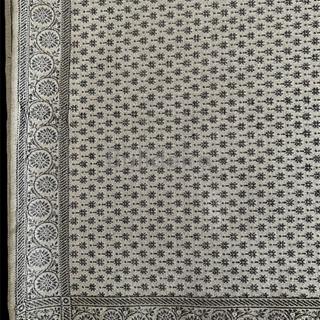 Pano de raión de 90x90 en cor arena/negro - Imaxe 2