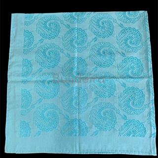 Pano de raión de 90x90 en turquesa - Imaxe 1