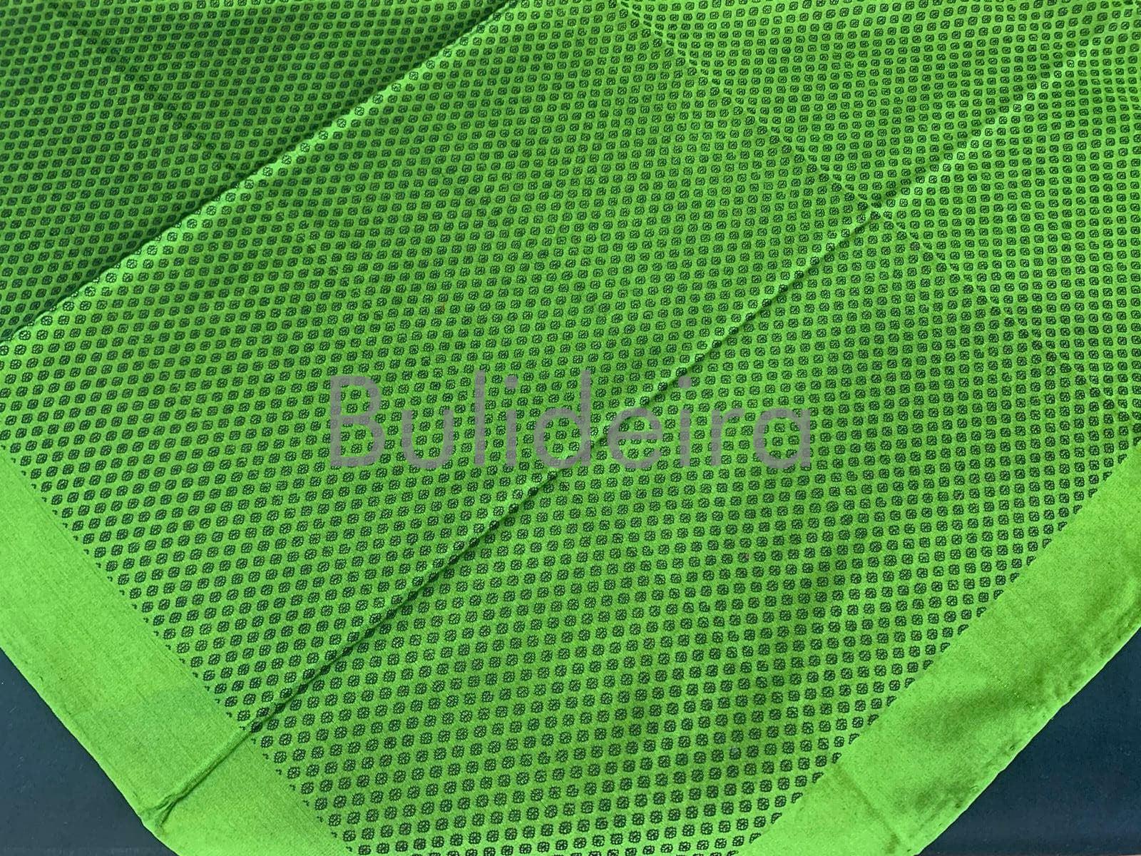 Pano de raión de 90x90 en verde con debuxos - Imaxe 1