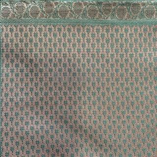 Pano de raión de 90x90 salmon/verde agua - Imaxe 2